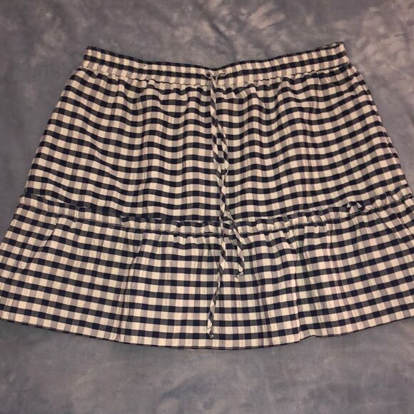 ASOS Blue and White checked skirt - Picture 1 of 4